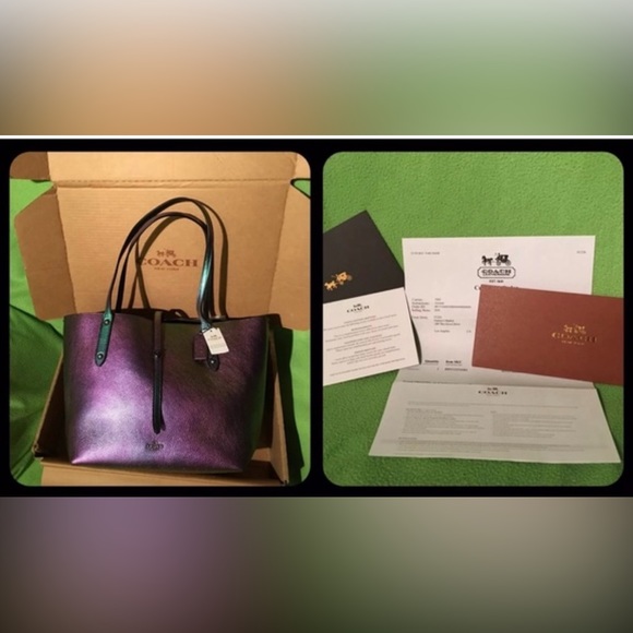Coach Hologram Oil Slick Iridescent Mermaid Market Tote - 2015 1st release - Picture 4 of 8